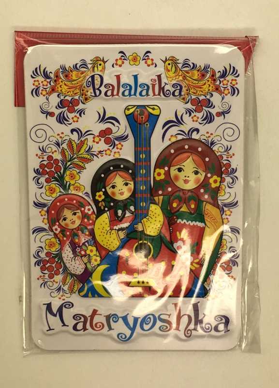 Matryoshka Balalaika Fridge Magnet