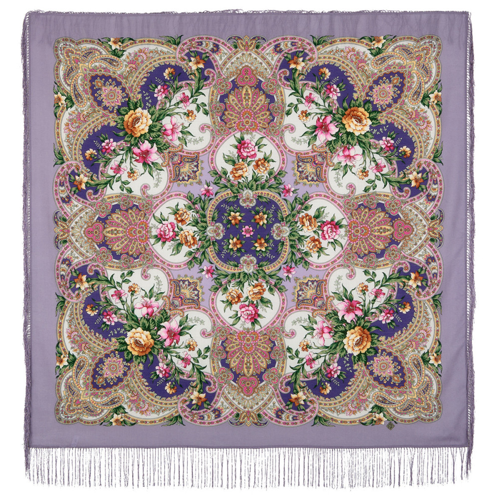 Shop Woolen Scarves with Silk Fringe 125x125 cm Платок «Море и небо» online at Skazka.site | Eligible for fast shipping and free returns. Платок «Море и небо»