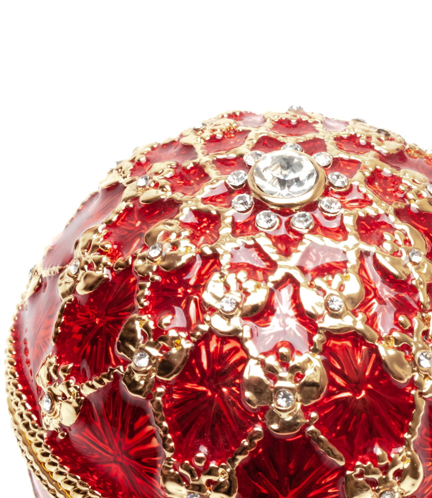 80 mm Clock and Red Imperial Coronation Music Easter Egg