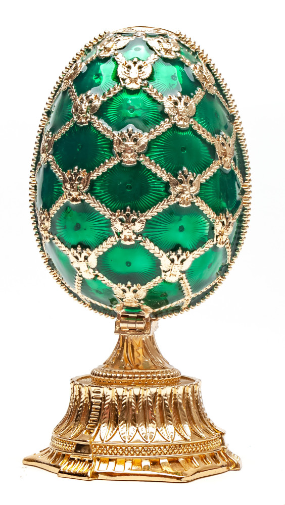 115 mm Saint Basil Cathedral Green Easter Egg