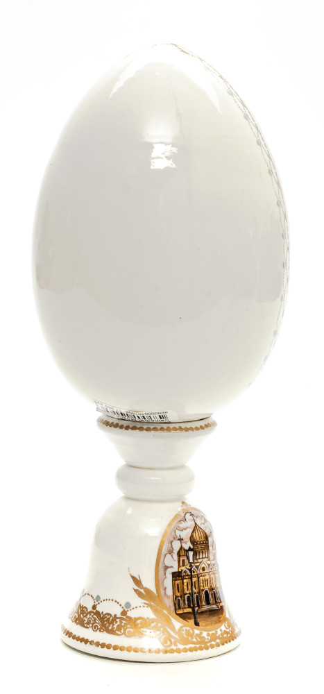 280mm Moscow Saint Basil Cathedral hand painted wooden Egg with standby (by Tatiana Crafts)