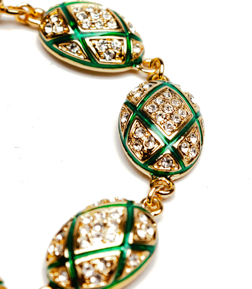 180 mm Diamond Green Bracelet (by AKM Gifts)
