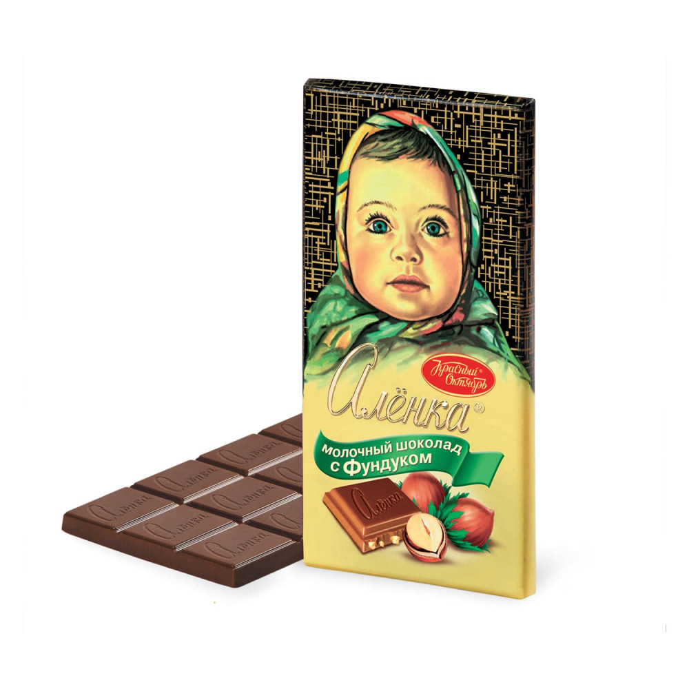 Alenka Hazelnut Russian Milk Chocolate (100 g)