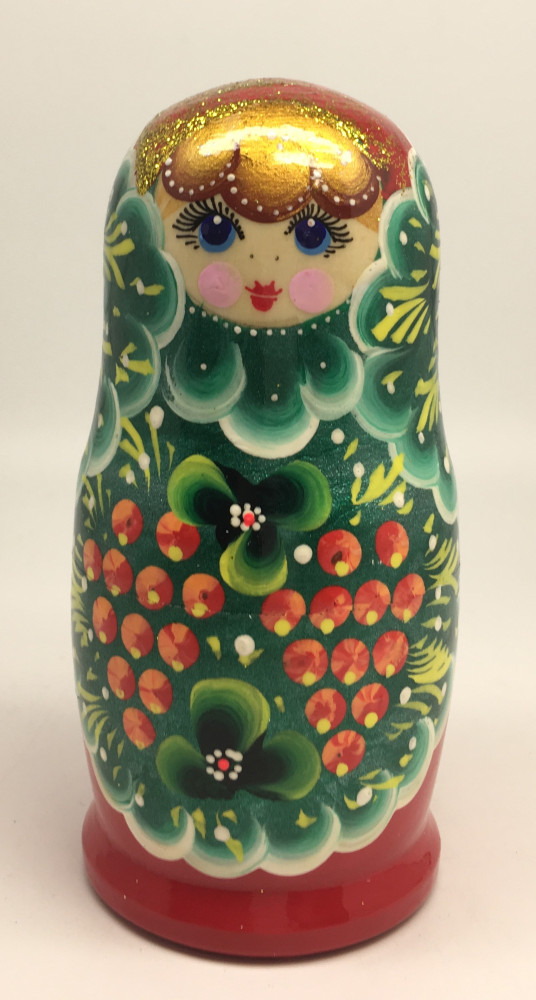 120 mm Maidan Art Hand Painted Matryoshka Doll 5 pcs (by Oleg Crafts)