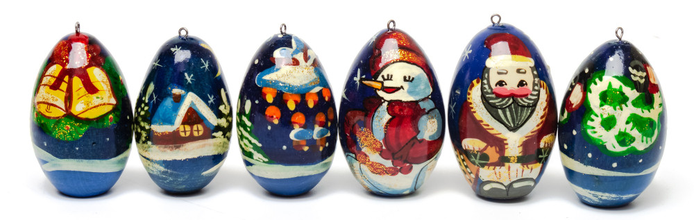 Russian Winter Christmas Tree Ornaments