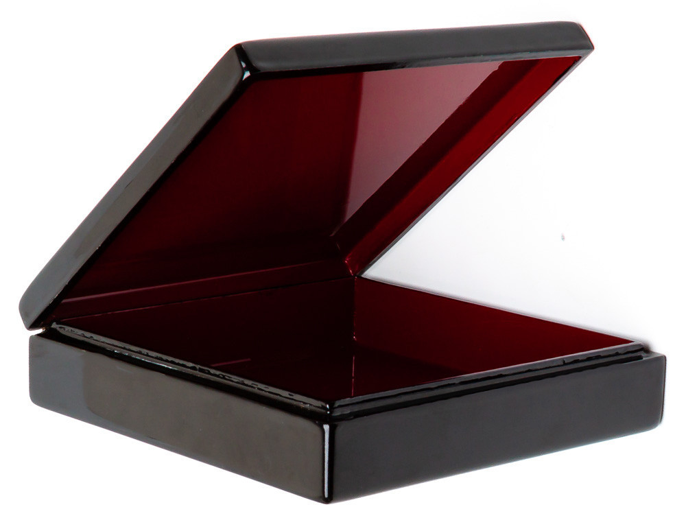150x150mm Moscow Kremlin Hand Painted Jewellery Box (by Tatiana Shkatulka Crafts)