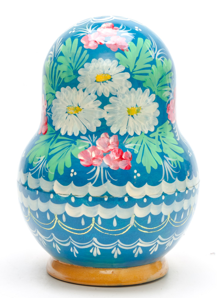170 mm Moscow Snt Basil Cathedral and Kremlin handpainted Wooden Matryoshka Doll 10 pcs (by Valery Crafts)