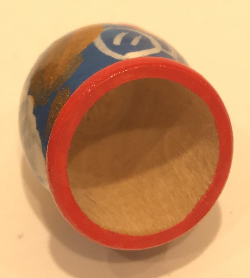 Matryoshka Hand Painted Wood Finger Thimble