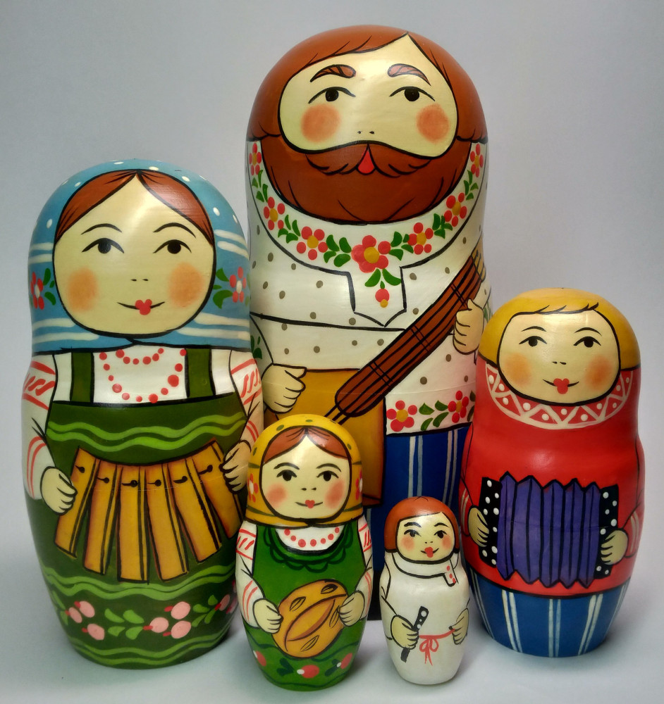 Shop Exclusive Nesting Dolls 160 mm Man with Balalayka hand painted Traditional Russian Wooden Matryoshka doll 5 pcs (by Igor Malyutin) online at Skazka.site | Eligible for fast shipping and free returns. 160 mm Man with Balalayka hand painted Traditional Russian Wooden Matryoshka doll 5 pcs (by Igor Malyutin)