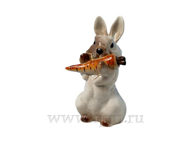 Скульптура Заяц с морковкой № 2 арт. 82.01963.00.1