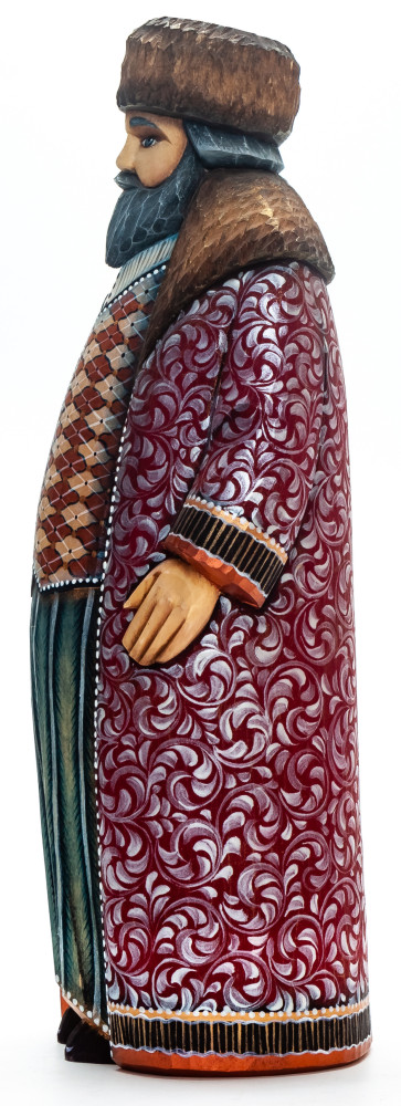 230 mm Gentleman  hand painted Wooden Statue (by Karpova Nadezda)