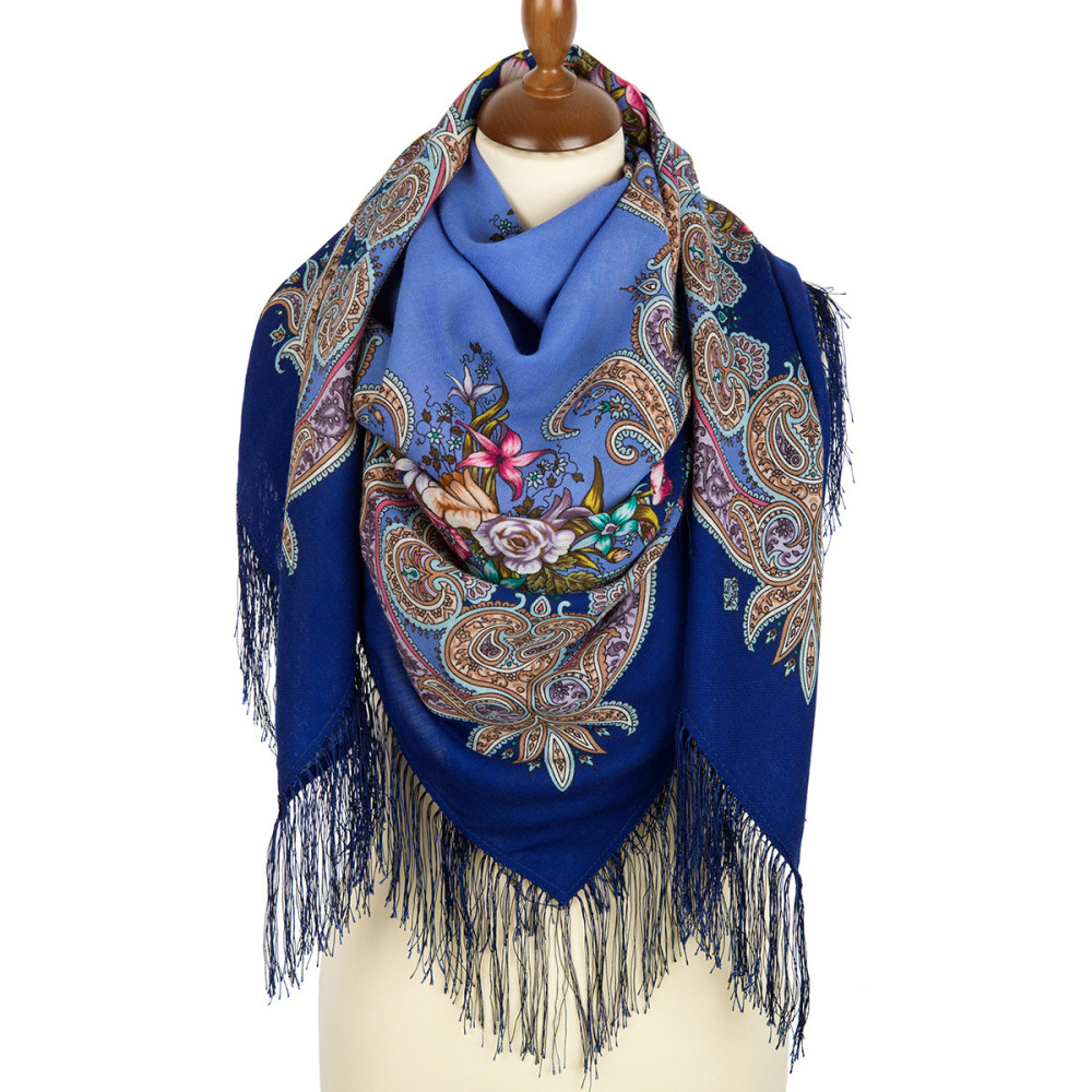 Shop Woolen Scarves with Silk Fringe 125x125 cm Платок «Луч солнца золотого» online at Skazka.site | Eligible for fast shipping and free returns. Платок «Луч солнца золотого»