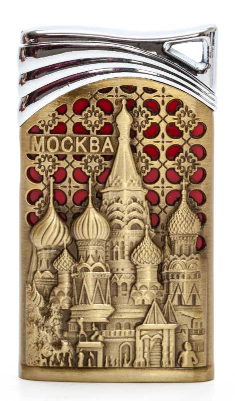Moscow Saint Basil Cathedral Gas Metal Lighter (by Sergio Accendino)