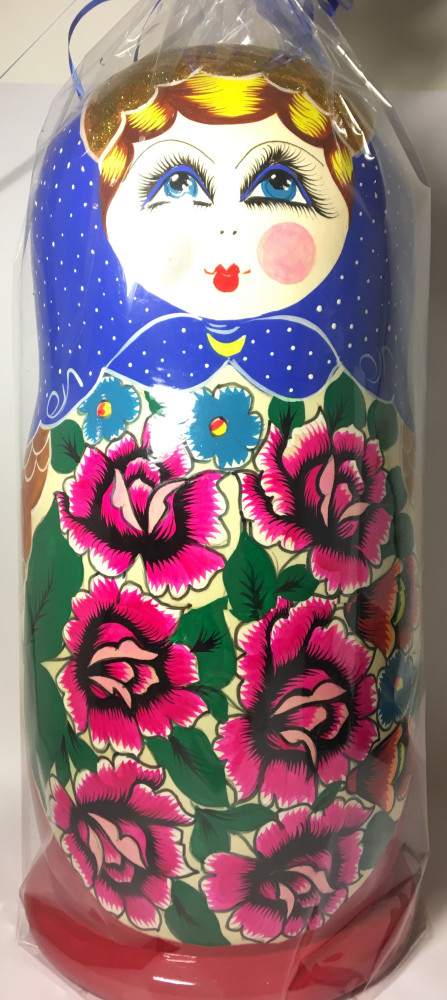 480 mm Russian Maidan Patterns hand painted Wooden Matryoshka Doll 30 pcs inside (by Ivan Bezrukov Studio)