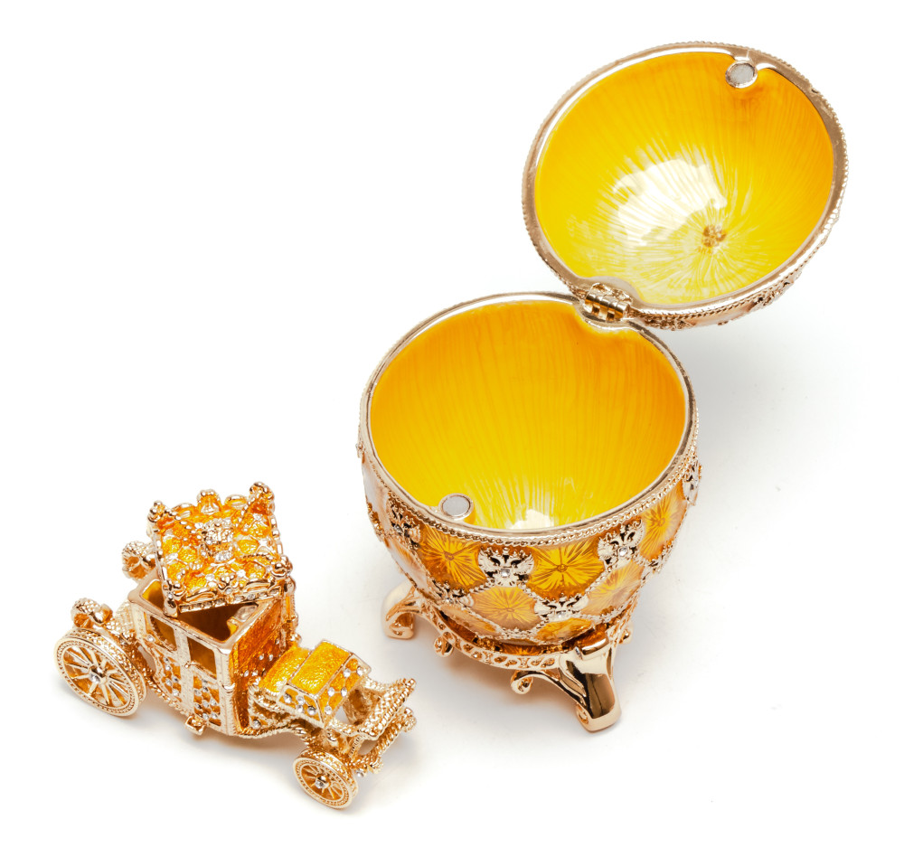 96 mm Imperial Coach and Gold Imperial Coronation Easter Egg
