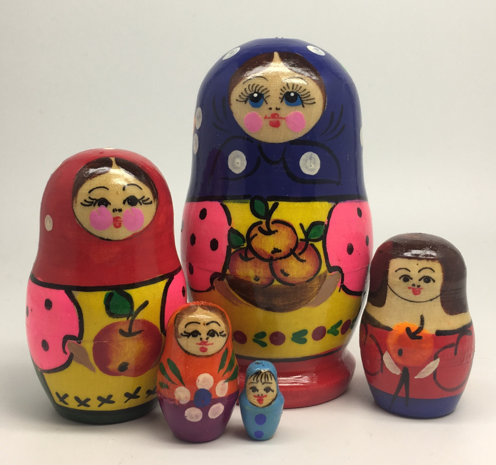 U 5pcs S Russian Matryoshka Doll