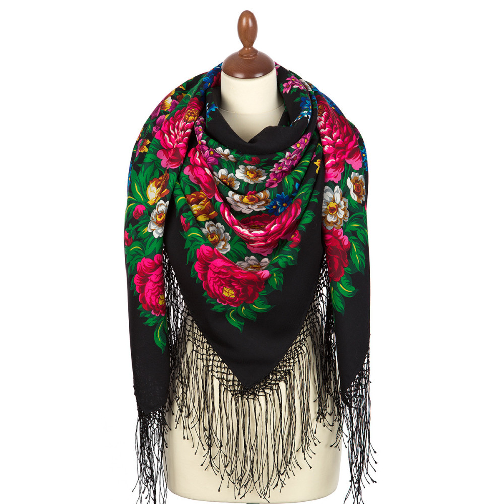 Shop Thick Woolen Fabric Shawls with Silk Fringe 148x148 cm Шаль «День Победы» online at Skazka.site | Eligible for fast shipping and free returns. Шаль «День Победы»