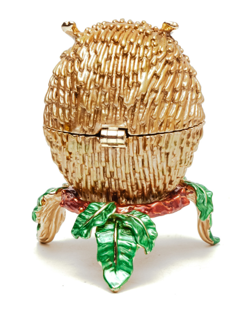 50 mm Small Owl Brown Jewellery Box