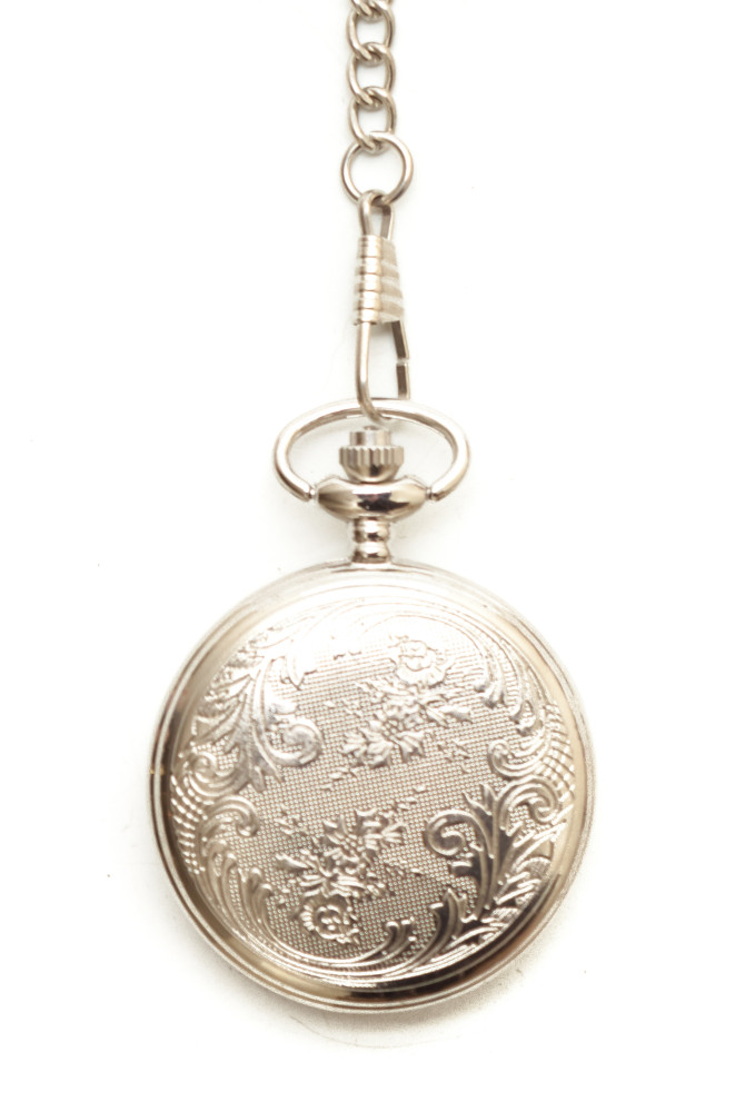 Moscow Saint Basil Cathedral Silver Pocket Watch