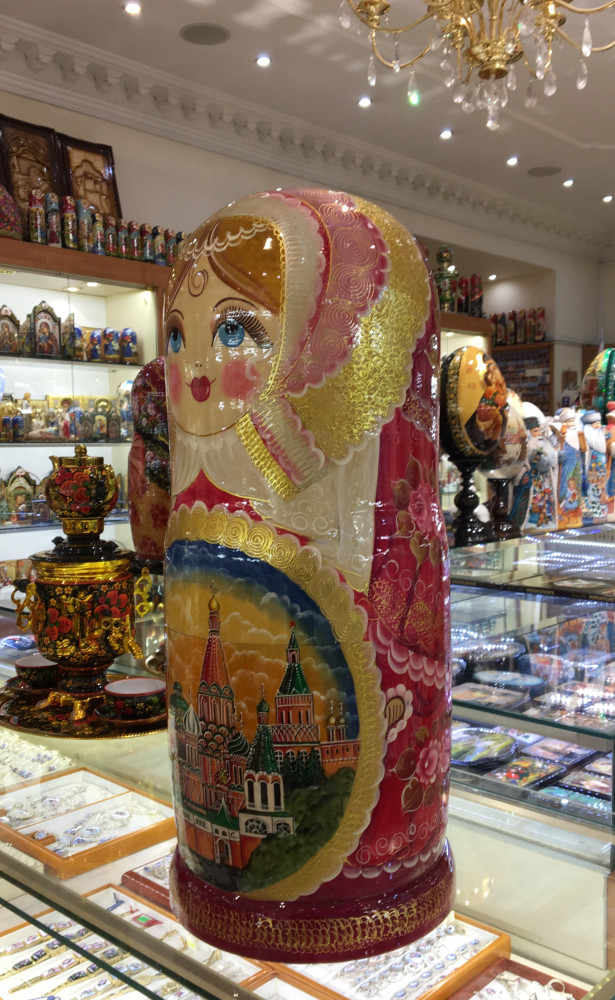720 mm Moscow Churches Hand painted Russian Matryoshka doll 50 pcs (by Valery Studio)