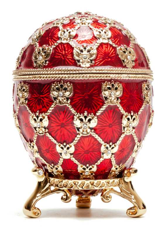 96 mm Imperial Coach and Red Imperial Coronation Easter Egg