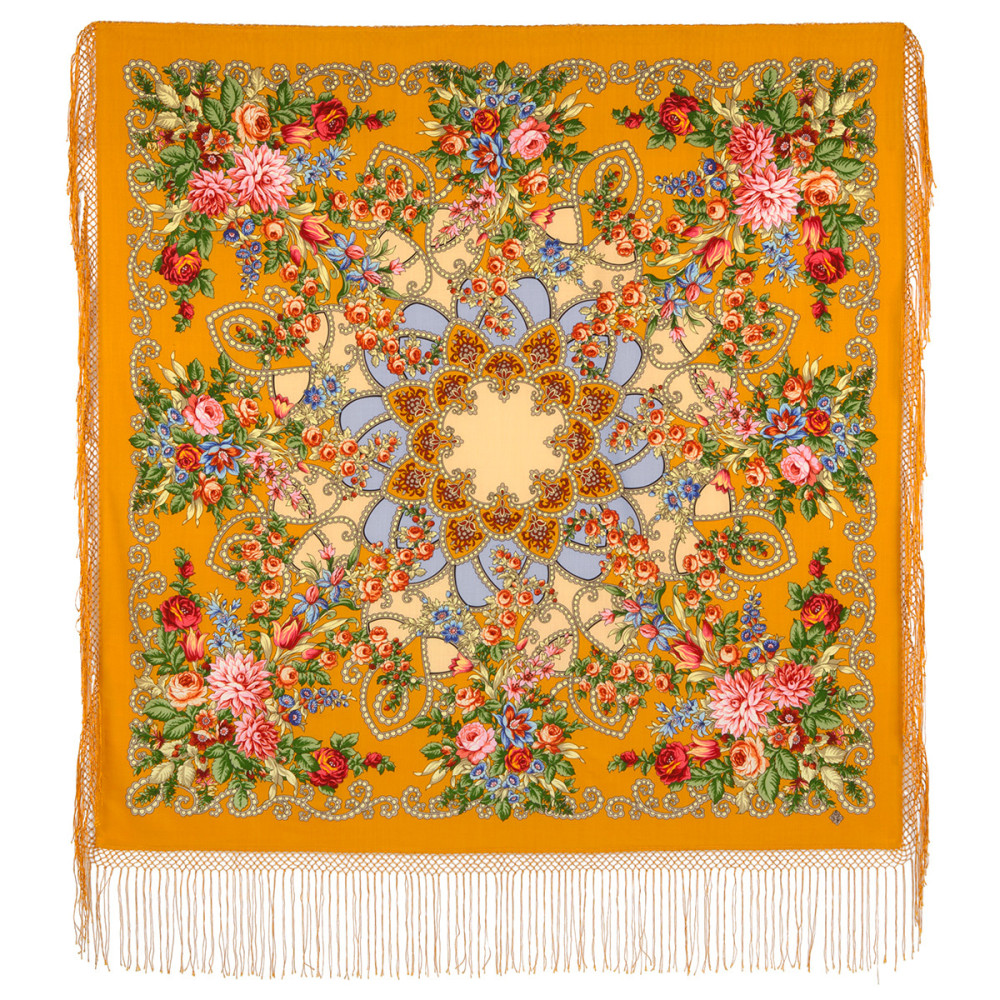 Shop Thick Woolen Fabric Shawls with Silk Fringe 148x148 cm Шаль «Цыганка Аза» online at Skazka.site | Eligible for fast shipping and free returns. Шаль «Цыганка Аза»