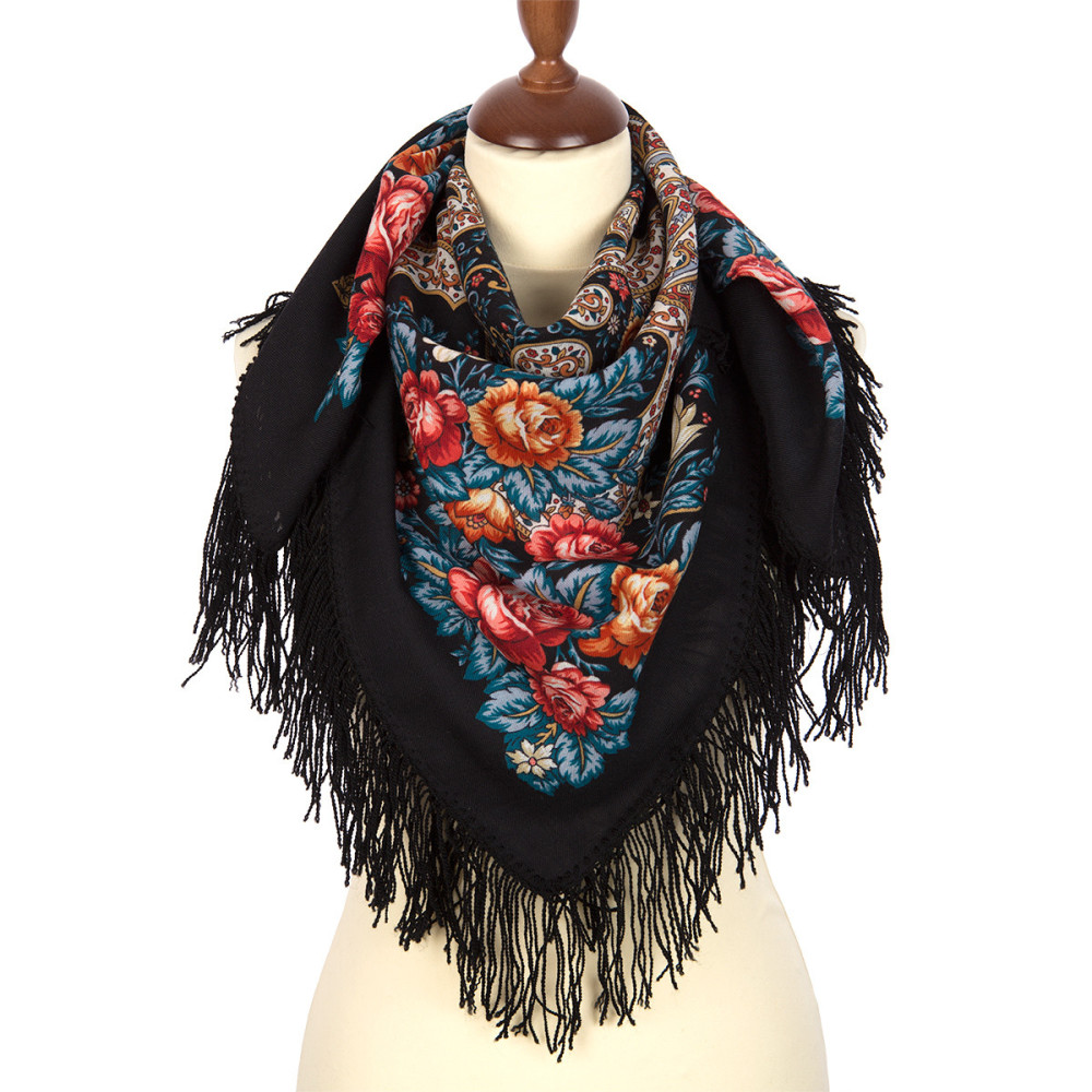 Shop Woolen Scarves with Woolen Fringe 89x89 cm 89x89 cm Tender feelings Woolen Shawl with Woolen Fringe Pavlovo Posad Manufactory online at Skazka.site | Eligible for fast shipping and free returns. 89x89 cm Tender feelings Woolen Shawl with Woolen Fringe Pavlovo Posad Manufactory
