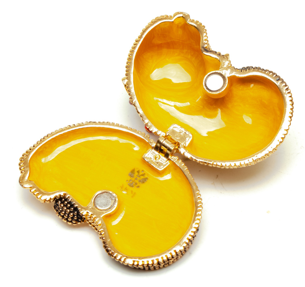 50 mm Small Cat Golden Jewellery Box