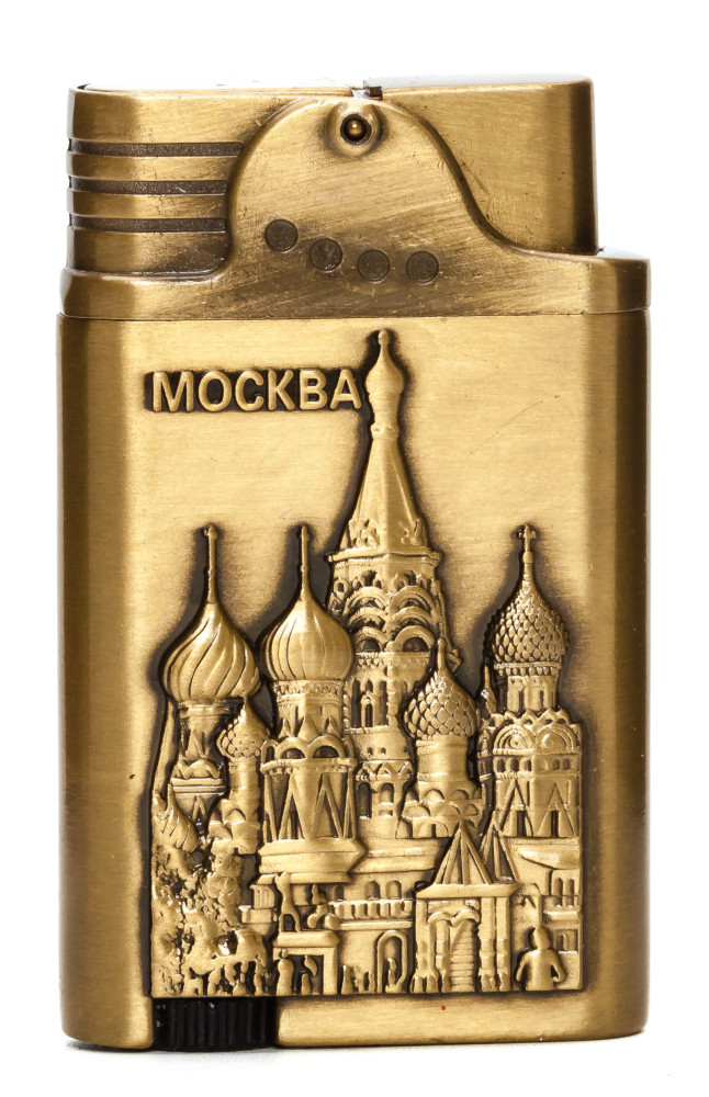 Moscow Saint Basil Cathedral Gas Metal Lighter (by Sergio Accendino)
