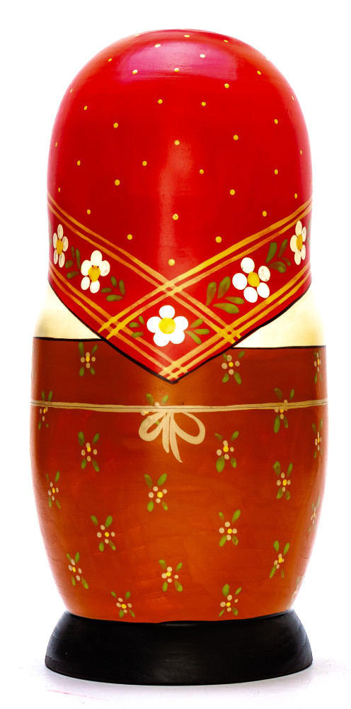 230mm Mistress with Daughter hand painted Traditional Russian Wooden Matryoshka doll 7 pcs (by Igor Malyutin)