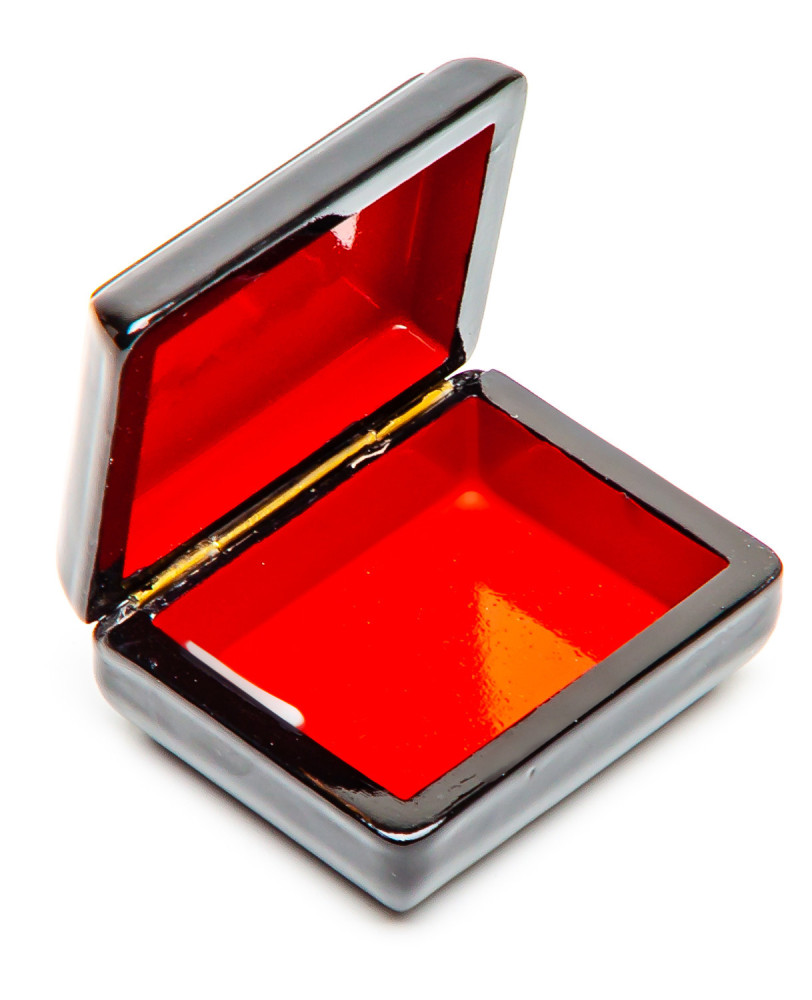 60x70mm The Moscow Kremlin Hand Painted Jewellery Box (by Tatiana Shkatulka Crafts)