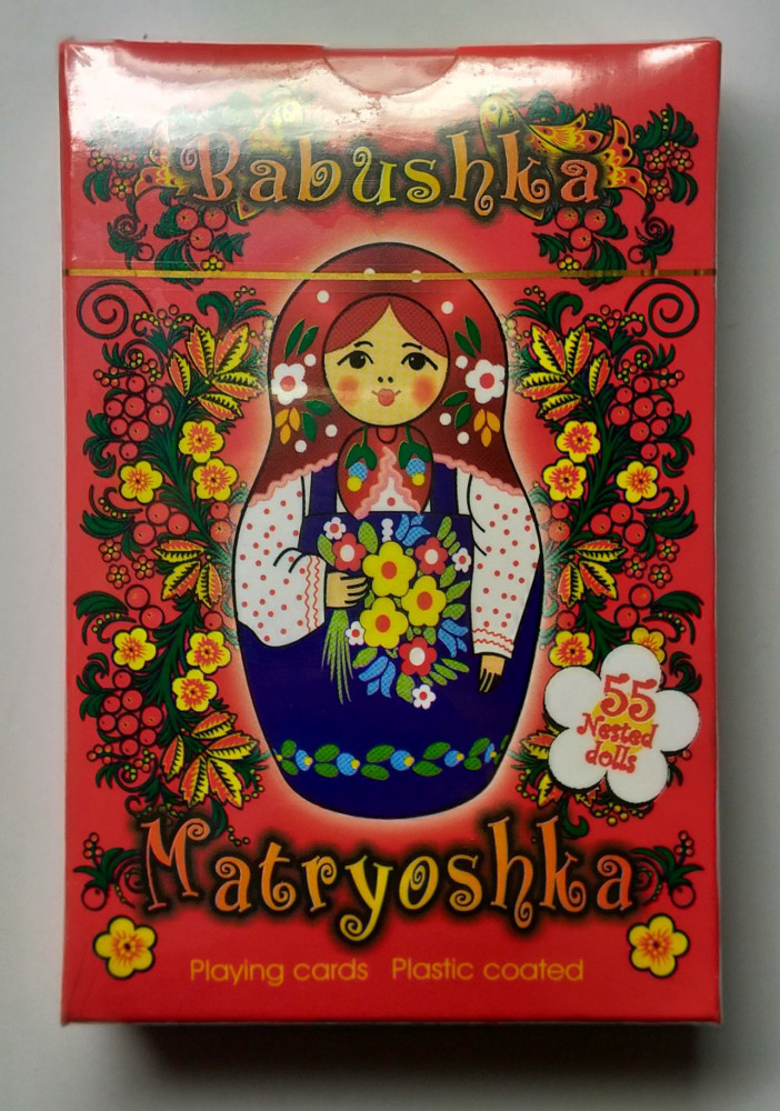 Matryoshka Playing Cards Red