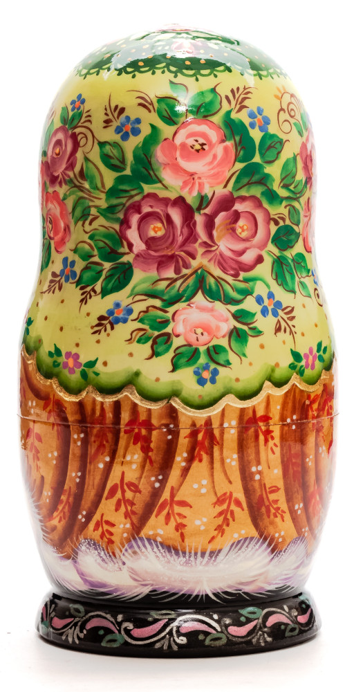 160mm Russian Winter hand painted Matryoshka doll 5pcs