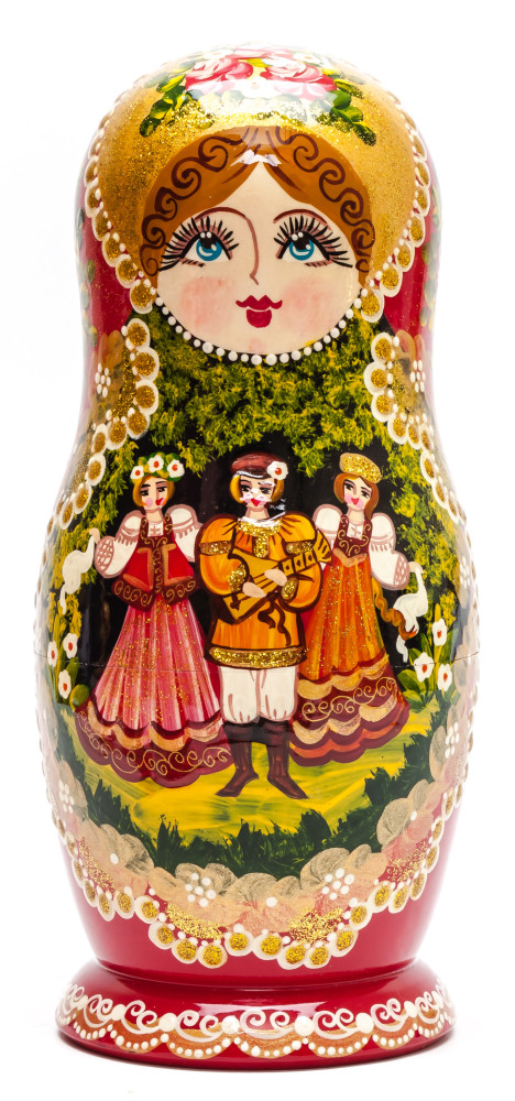 Shop Exclusive Nesting Dolls 260 mm Russian Fairytale handpainted Wooden Matryoshka Doll 7 pcs (by Skazka) online at Skazka.site | Eligible for fast shipping and free returns. 260 mm Russian Fairytale handpainted Wooden Matryoshka Doll 7 pcs (by Skazka)