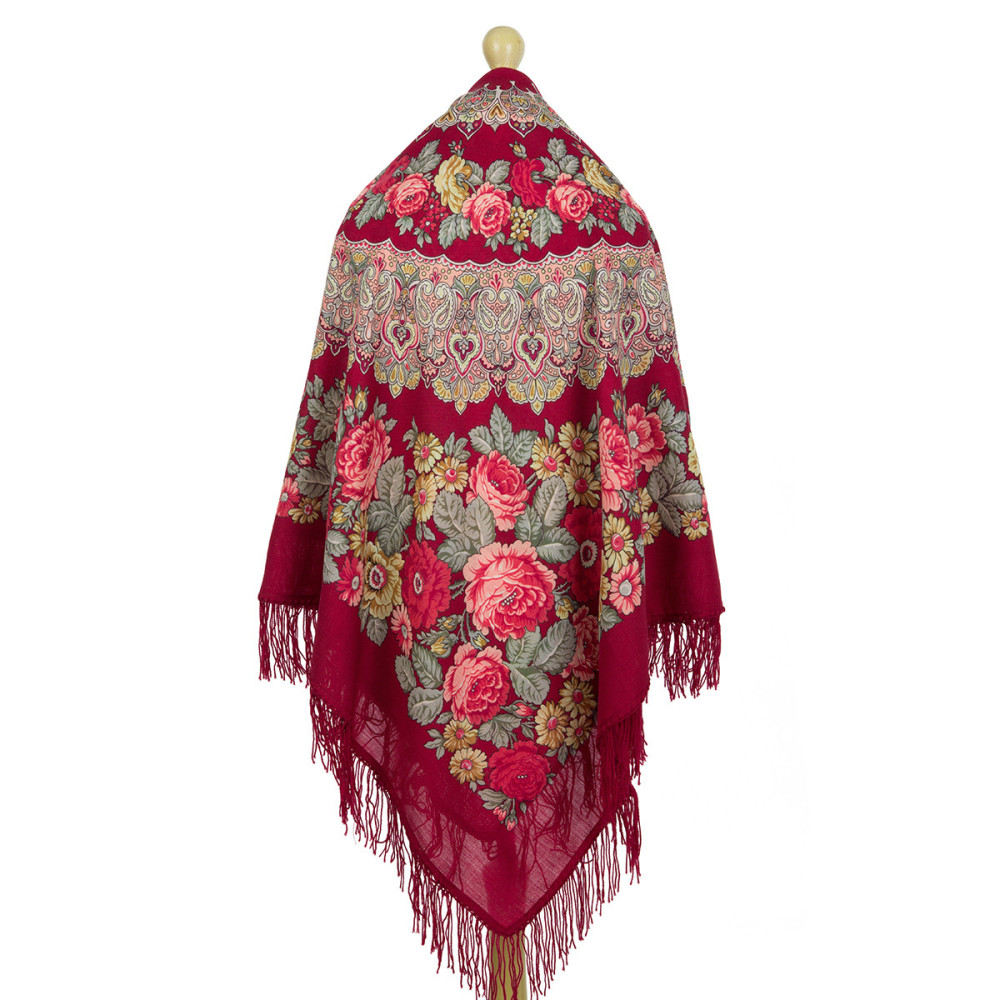 Shop Woolen Scarves with Woolen Fringe 146x146 cm 146x146 mm Prayer Woolen Shawl with Woolen Fringe Pavlovo Posad Manufactory online at Skazka.site | Eligible for fast shipping and free returns. 146x146 mm Prayer Woolen Shawl with Woolen Fringe Pavlovo Posad Manufactory