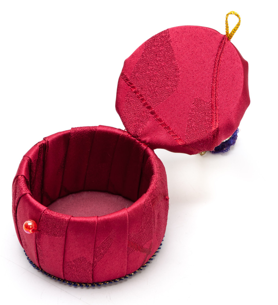 Girl in a Little Hat and Nice Dress Jewelry Box (hand-sewn Doll by Le Russe)