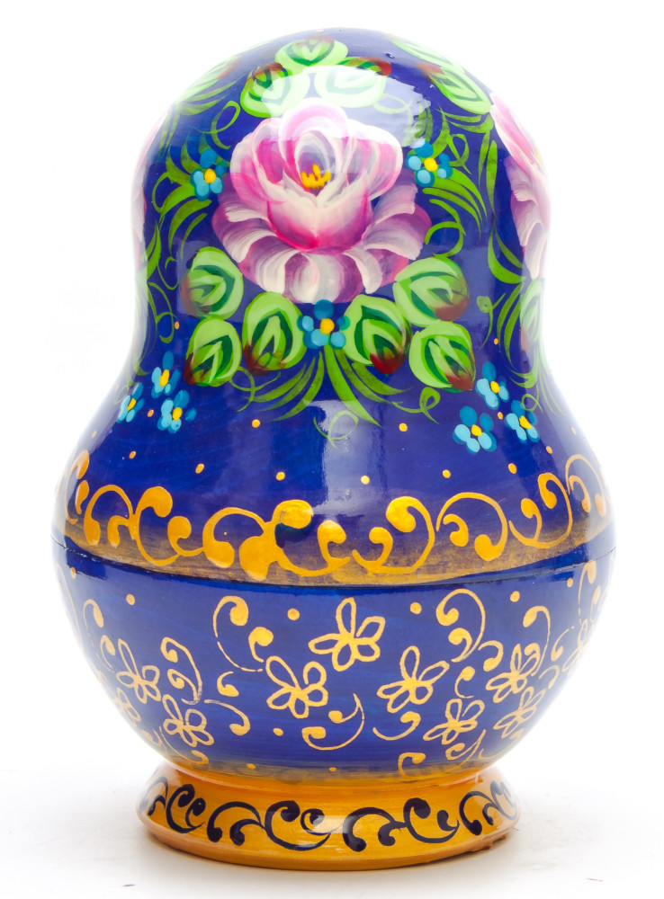 140 mm Summer Flowers Matryoshka Doll 5 pcs (by Summer Shine)