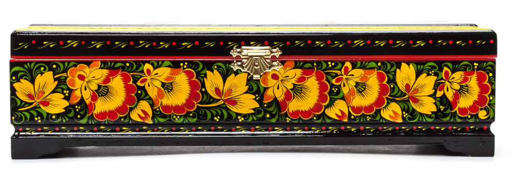 300x100 mm Khokhloma Painting Jewellery Wooden Box