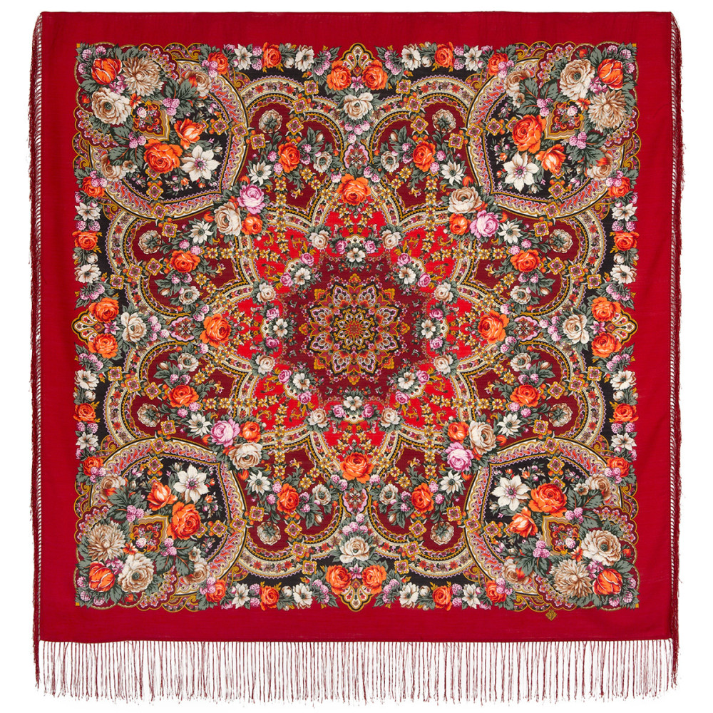 Shop Woolen Scarves with Silk Fringe 125x125 cm Платок «Серебряный ручей» online at Skazka.site | Eligible for fast shipping and free returns. Платок «Серебряный ручей»