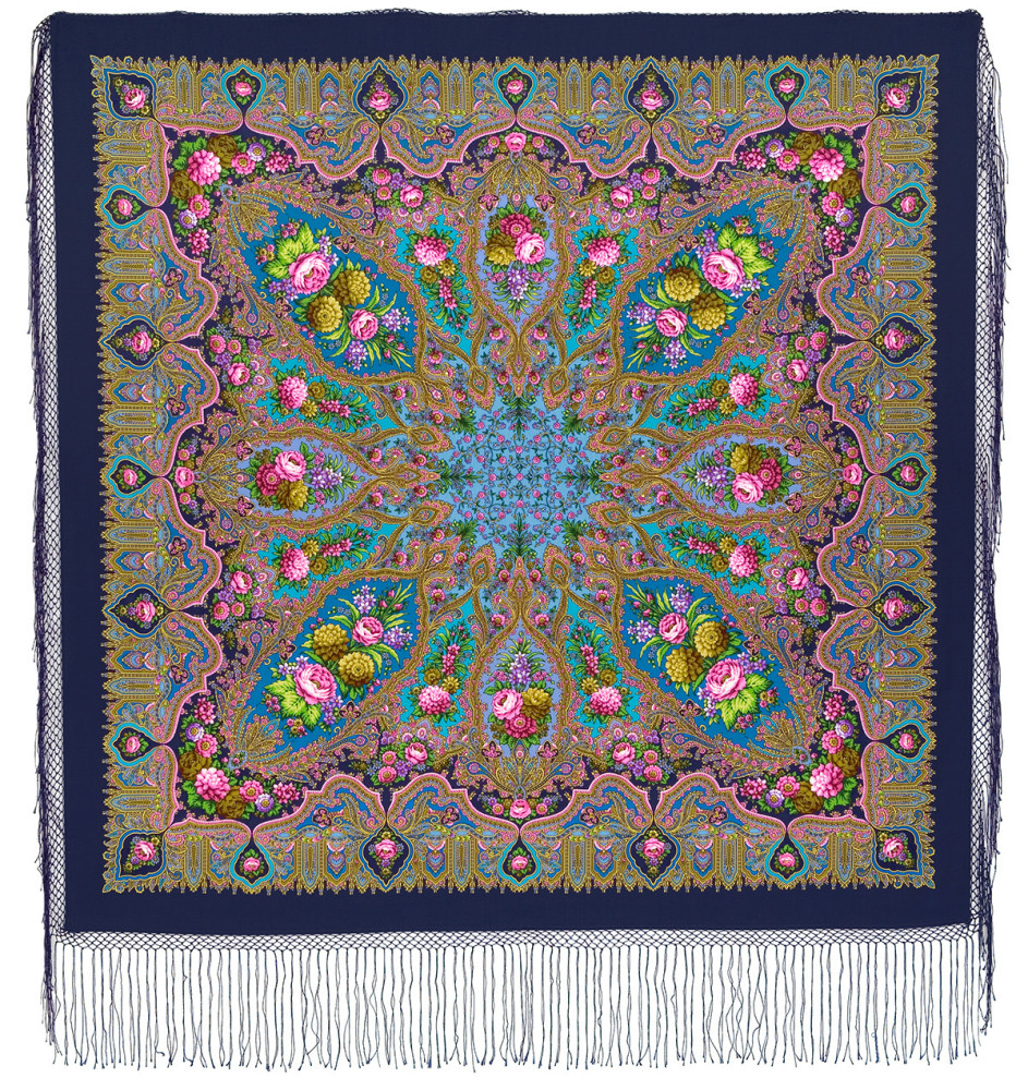 Shop Thick Woolen Fabric Shawls with Silk Fringe 148x148 cm Шаль «Миндаль» online at Skazka.site | Eligible for fast shipping and free returns. Шаль «Миндаль»