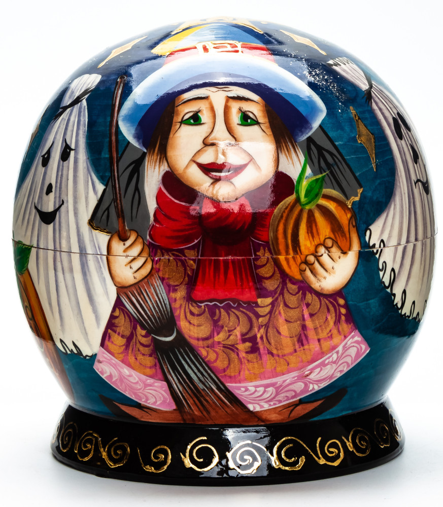 130x130 mm Halloween Christmas Tree Ornaments set of 6 pcs (by Andrey Studio)
