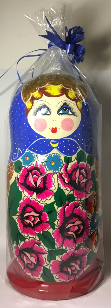 480 mm Russian Maidan Patterns hand painted Wooden Matryoshka Doll 30 pcs inside (by Ivan Bezrukov Studio)