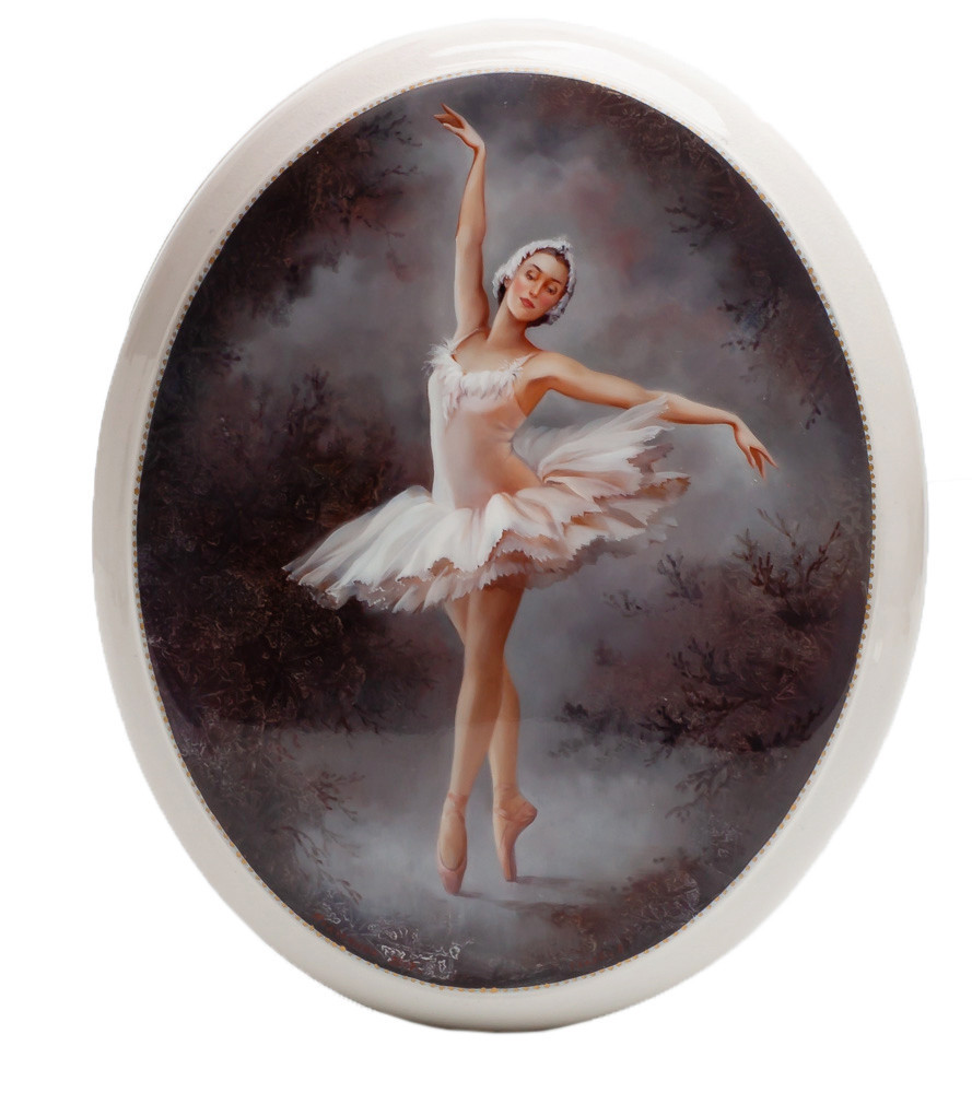 110x130mm Ballerina Hand Painted Jewellery Box (by Alexander G Studio)