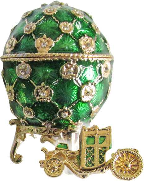62 mm Imperial Coach and Black Imperial Coronation Easter Egg
