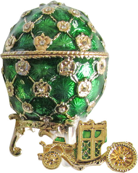 62 mm Imperial Coach and Black Imperial Coronation Easter Egg