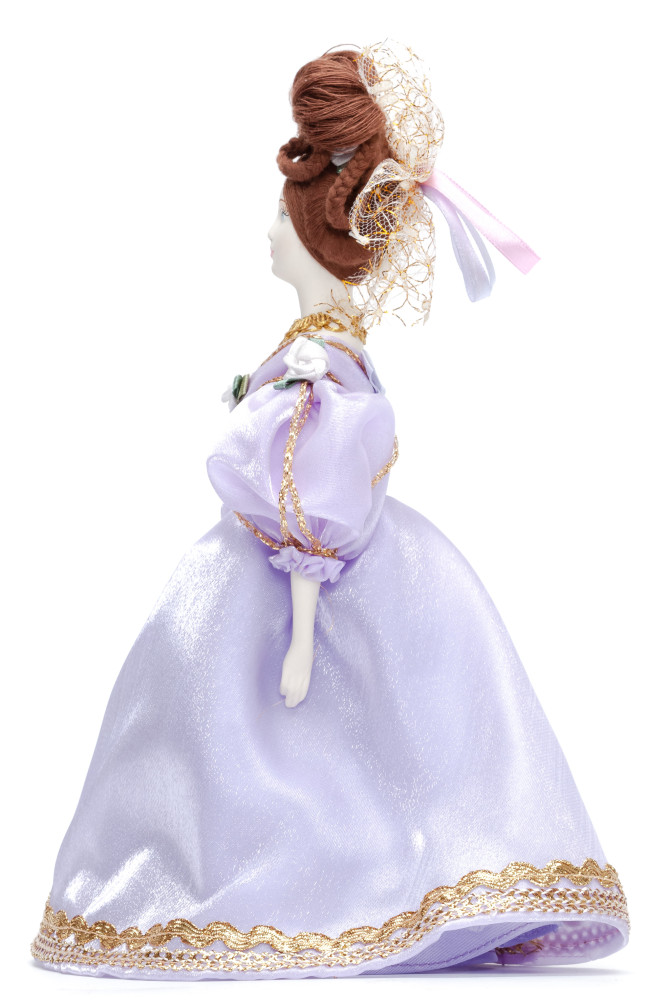 Russian Girl hand made Porcelain Doll in a 19th century Dress - 11 Inches (by Le Russe)