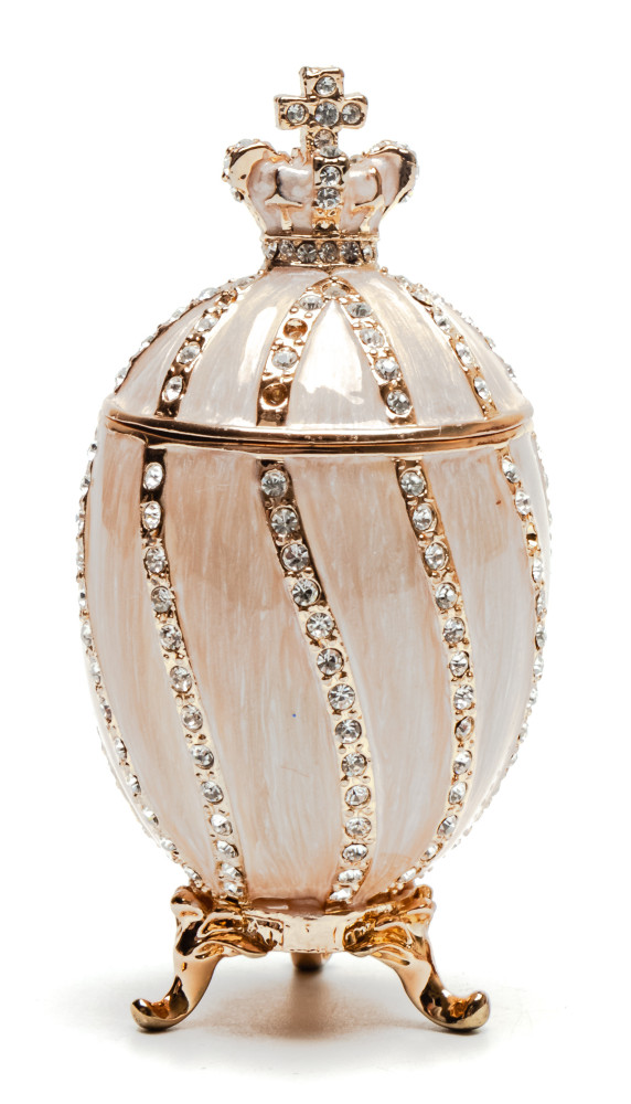80 mm Beige Twisted Eater Egg with the Crown