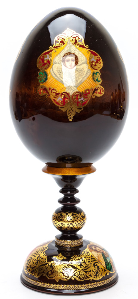 270 mm Ozeryanskaya Godmother hand painted on wooden egg (by Hamlet Crafts)