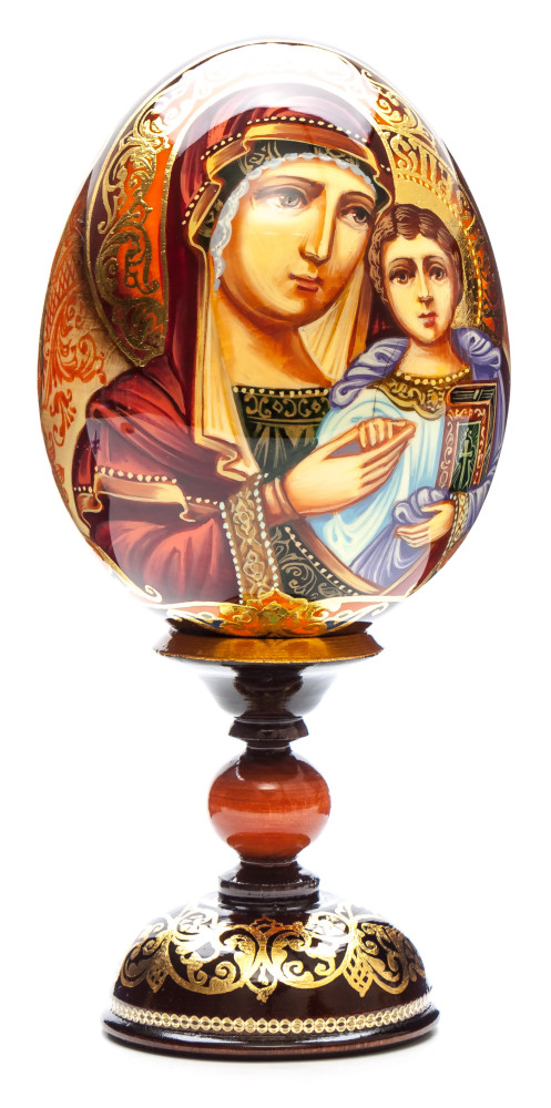 180 mm Ozaryanskaya Godmother hand painted on wooden egg (by Hamlet Crafts)