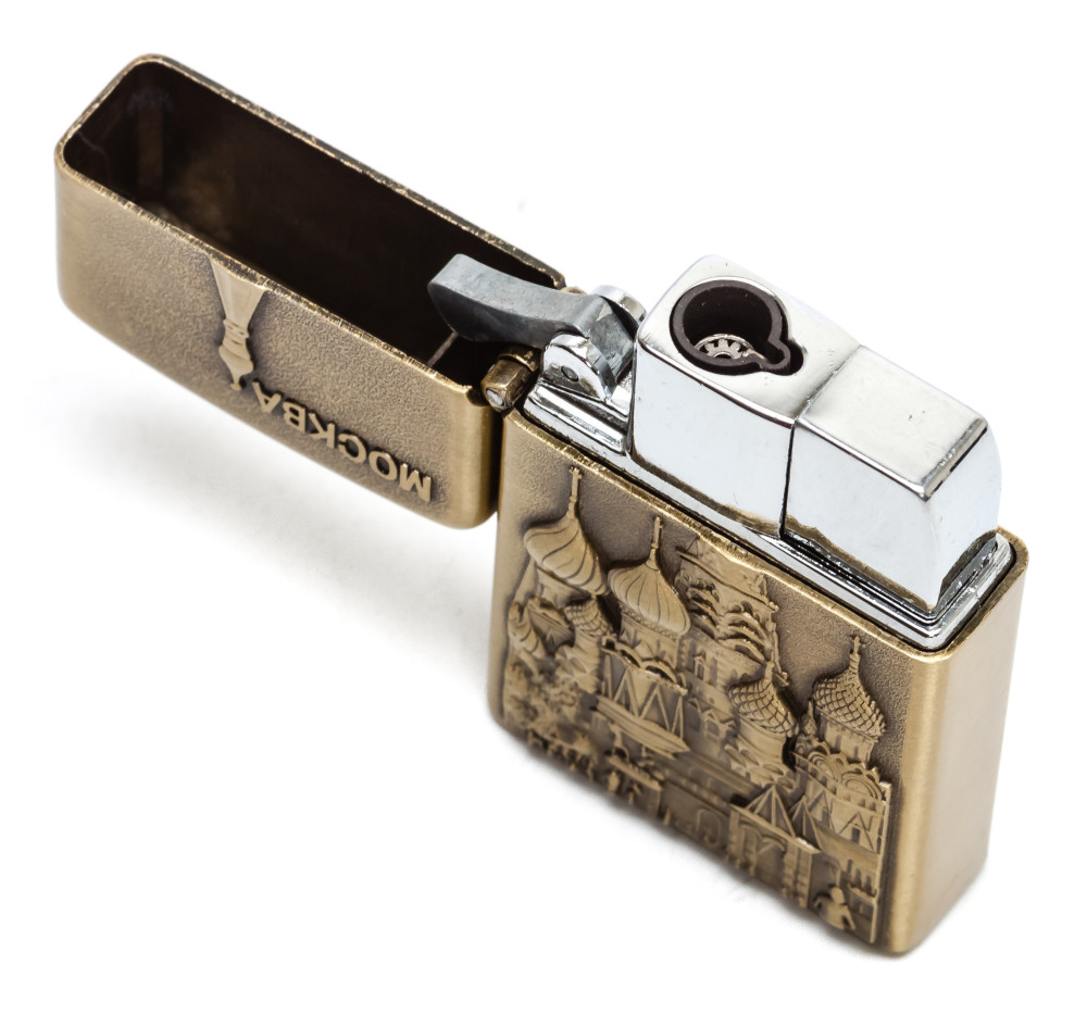 Moscow Saint Basil Cathedral Gas Metal Lighter (by Sergio Accendino)